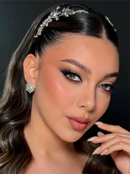 Bridal glam makeup