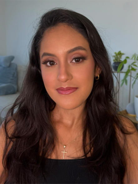 Evening glam makeup